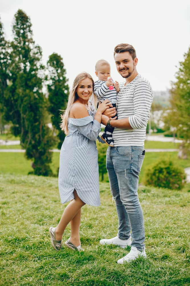 family enjoying